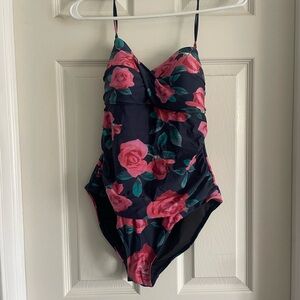 Floral Kids One Piece Swimsuit